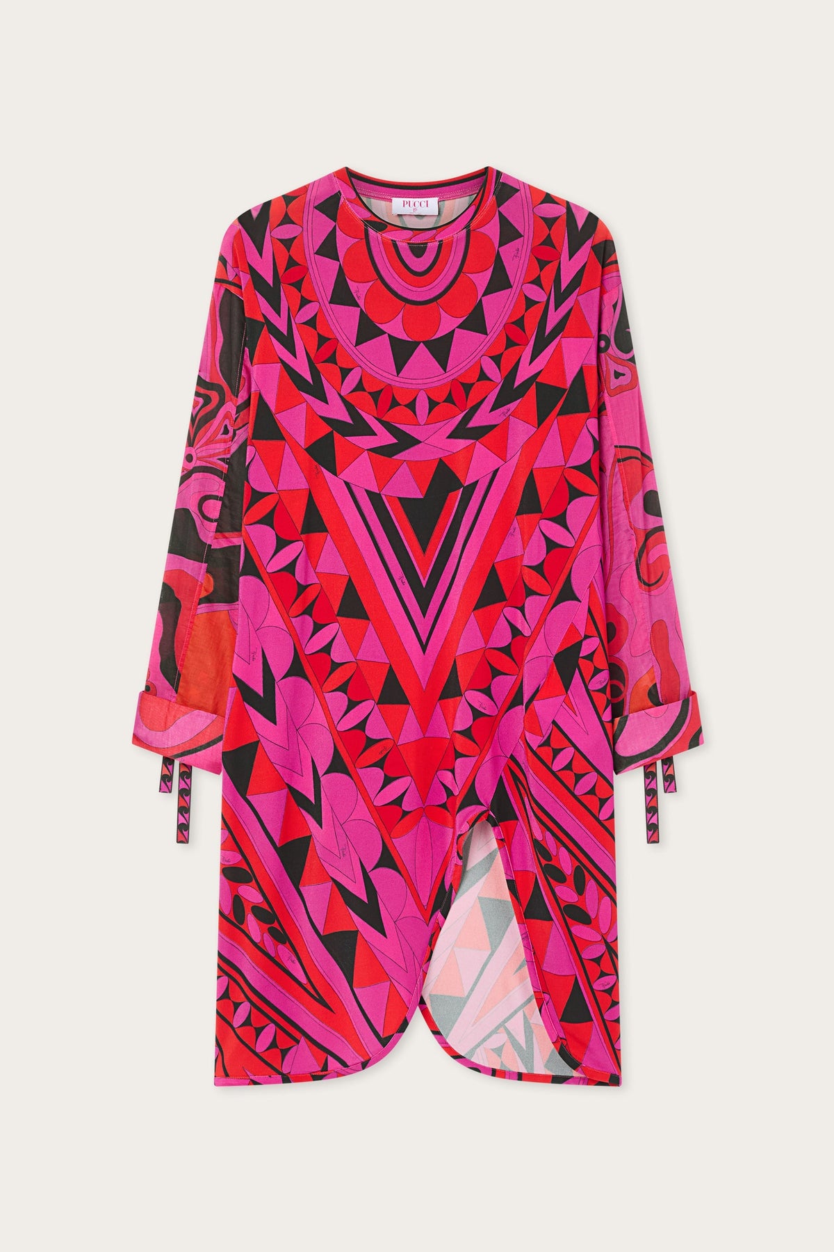 Manuba Print Long-Sleeved Dress
 WOMAN Pucci
