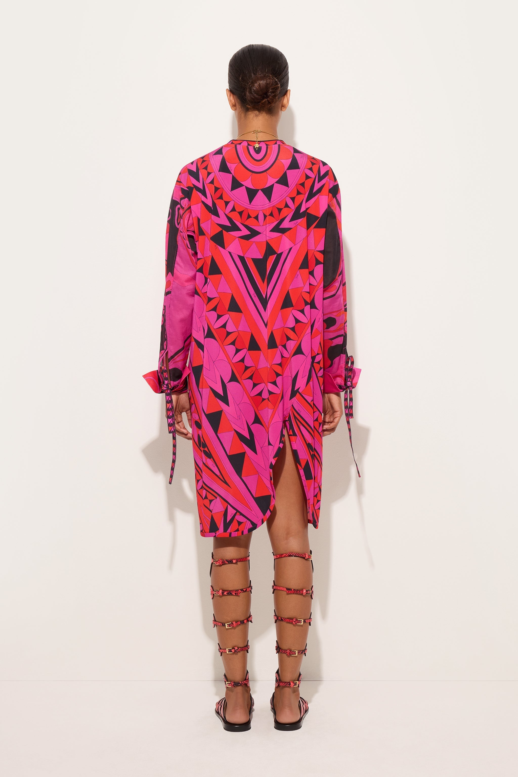 Manuba Print Long-Sleeved Dress
 WOMAN Pucci