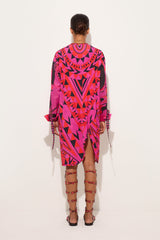 Manuba Print Long-Sleeved Dress
 WOMAN Pucci
