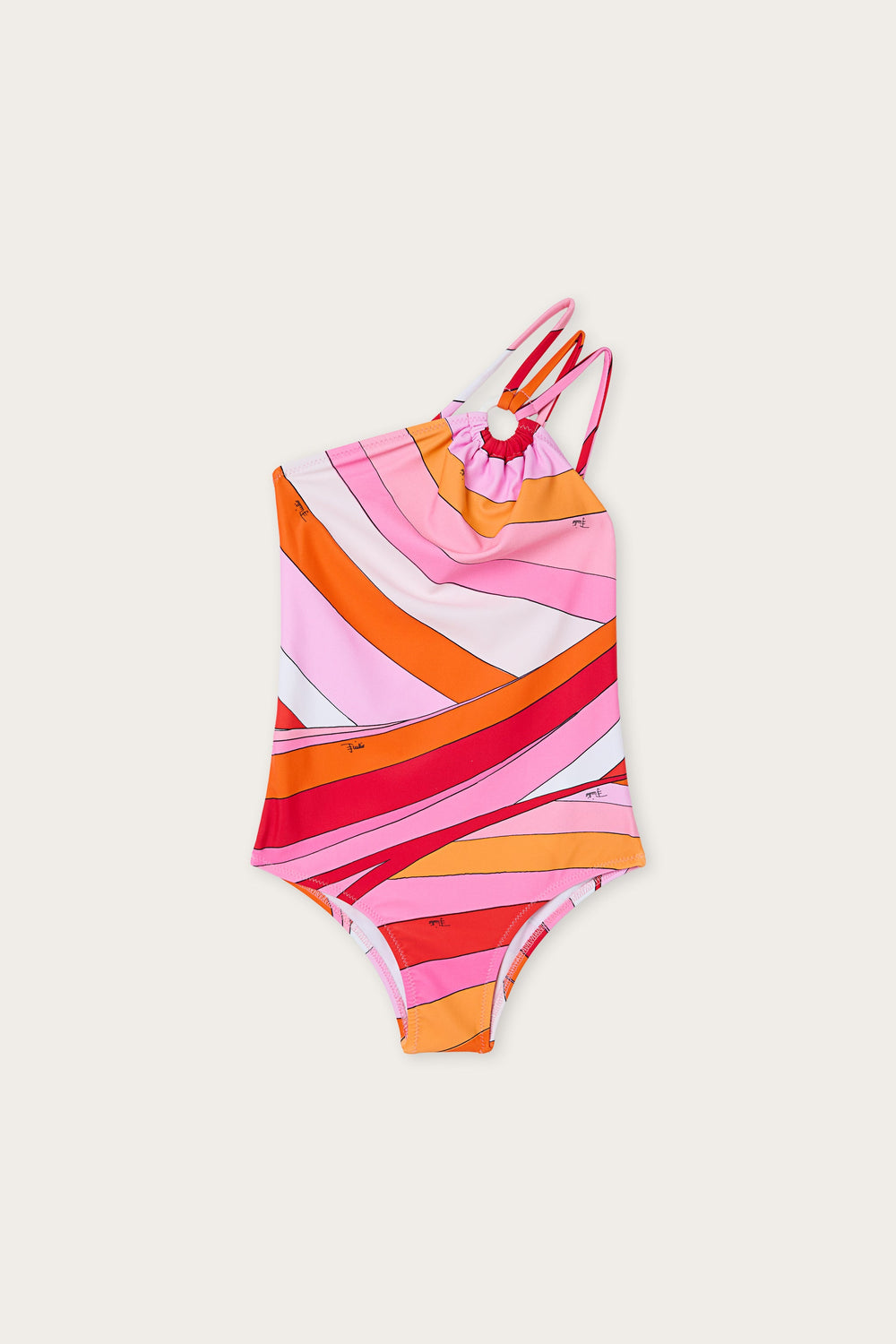 One-Shoulder Iride Print One-Piece Swimsuit
  Pucci