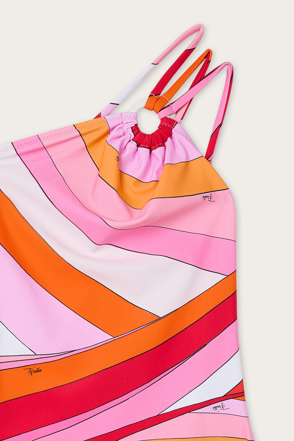 One-Shoulder Iride Print One-Piece Swimsuit
  Pucci