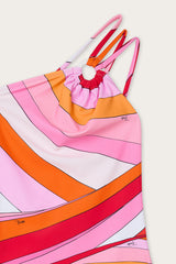 One-Shoulder Iride Print One-Piece Swimsuit
  Pucci