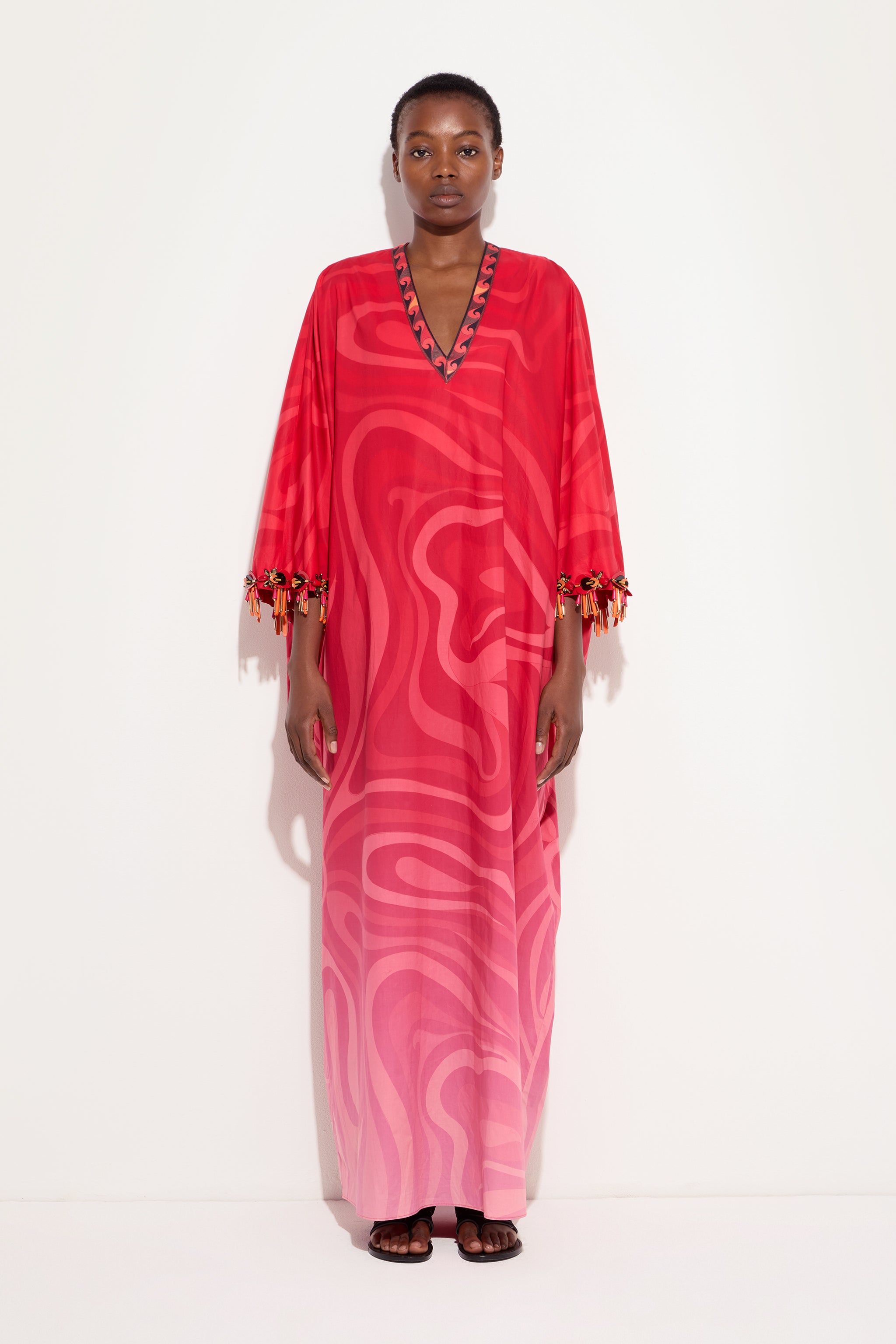 Marmo Degradé Print Popeline Kaftan
 WOMAN Pucci
