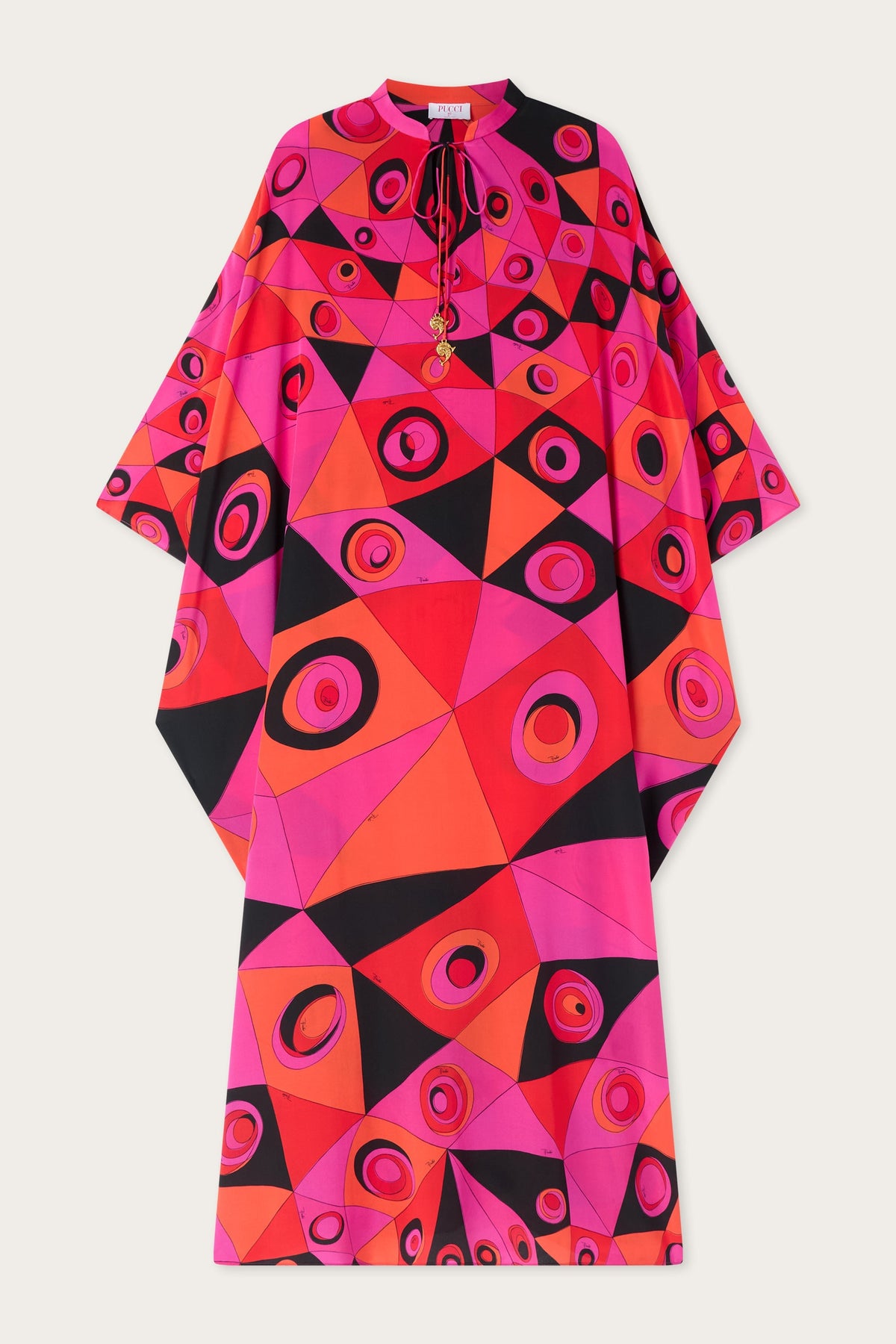 Occhi Print Silk Kaftan
 WOMAN Pucci