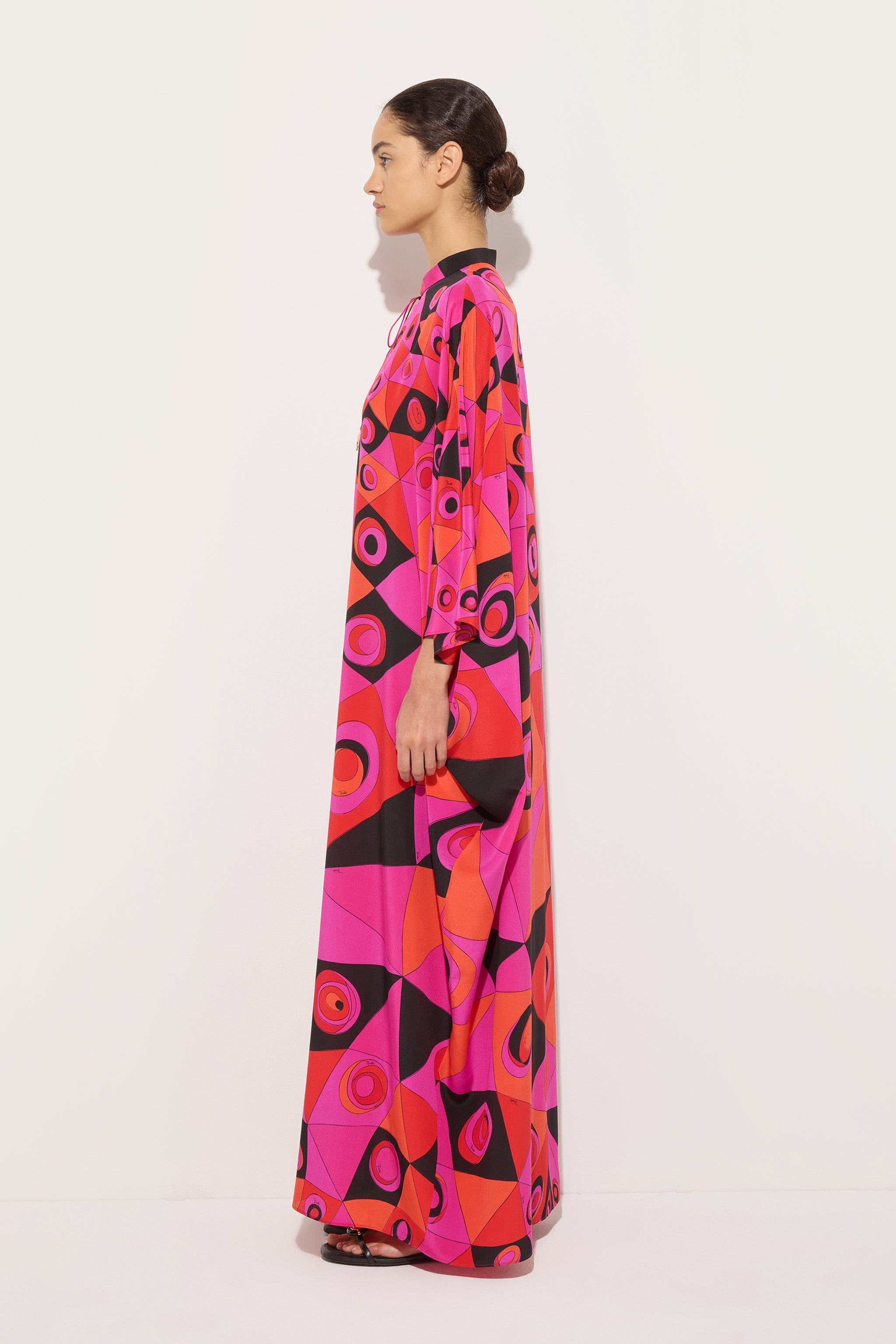 Occhi Print Silk Kaftan
 WOMAN Pucci
