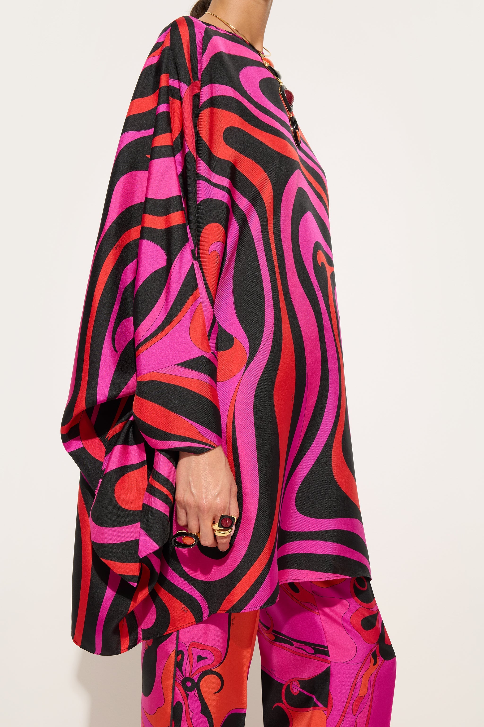 Marmo Print Silk Kaftan
 WOMAN Pucci