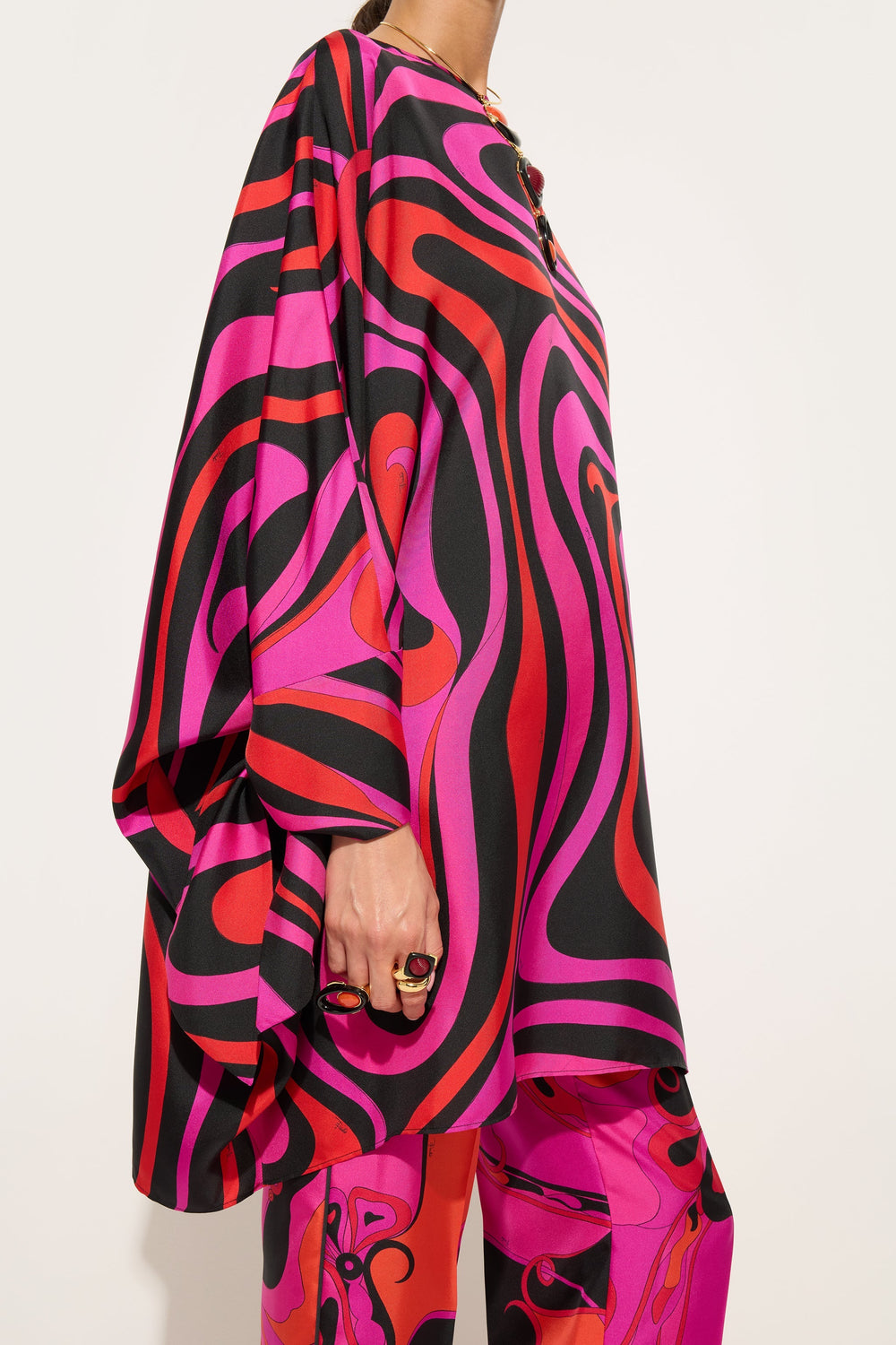 Marmo Print Silk Kaftan
 WOMAN Pucci