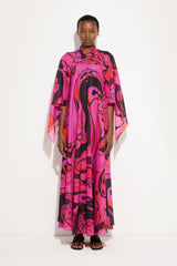 Orchidee Print Cotton Kaftan
 WOMAN Pucci