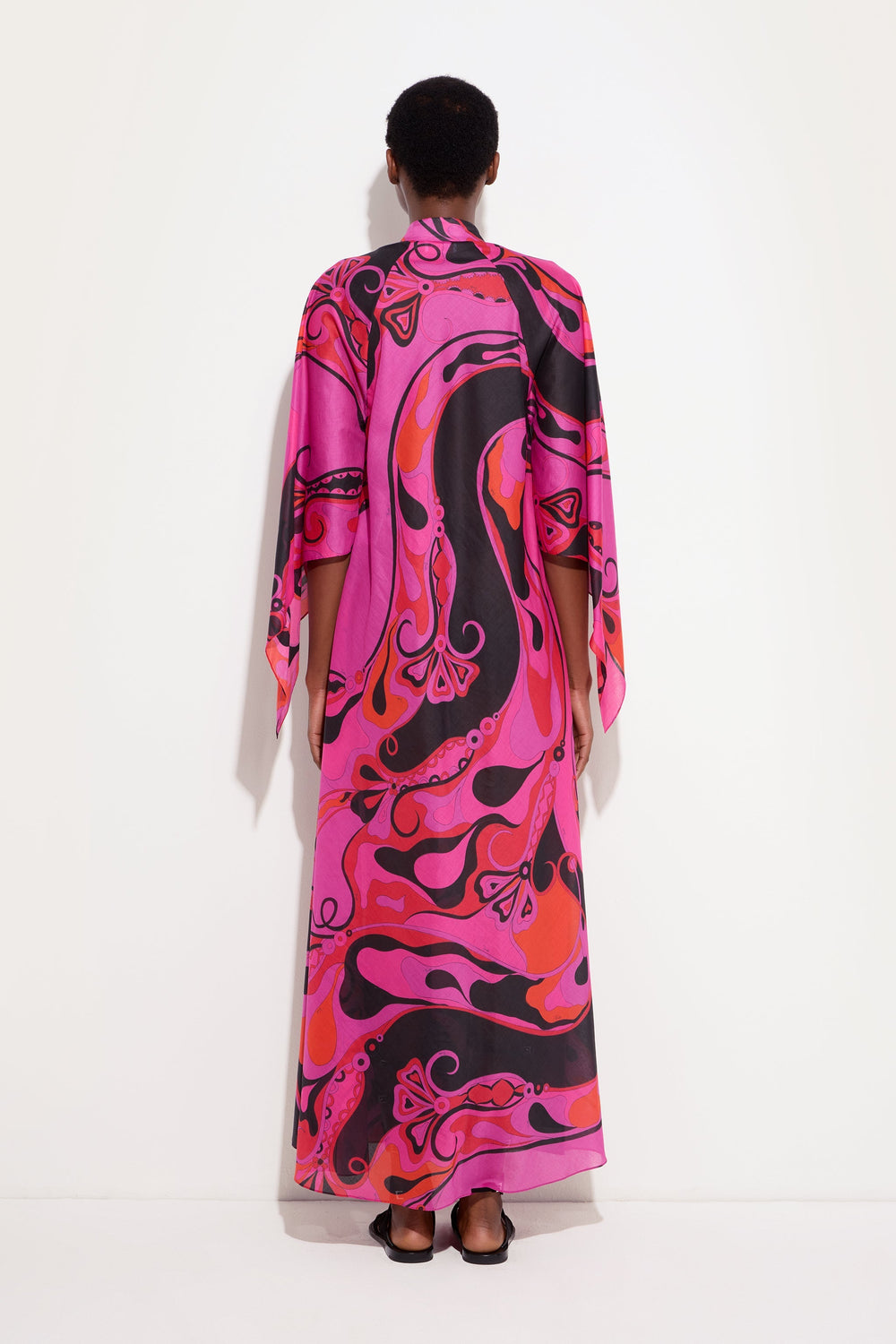Orchidee Print Cotton Kaftan
 WOMAN Pucci