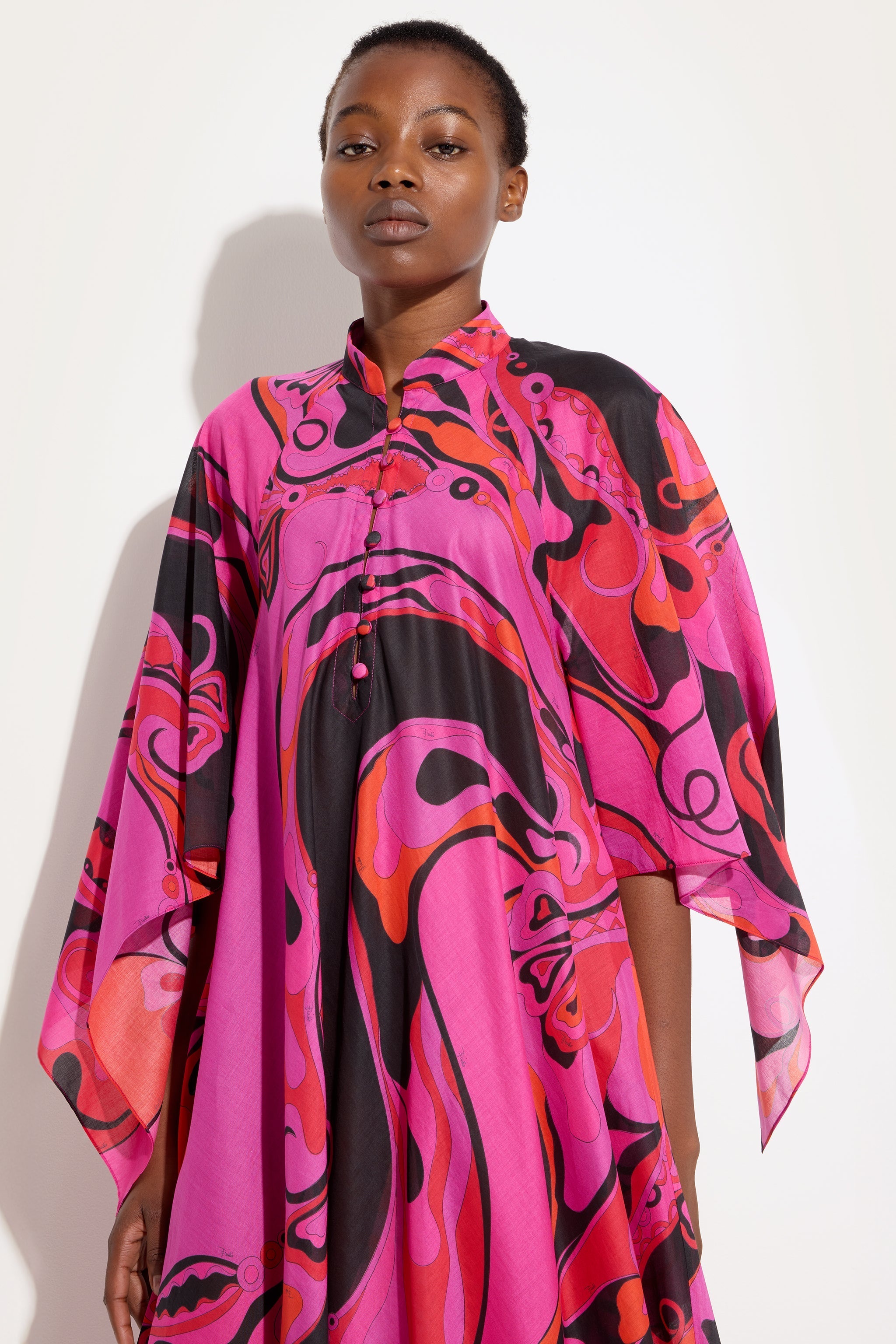 Orchidee Print Cotton Kaftan
 WOMAN Pucci