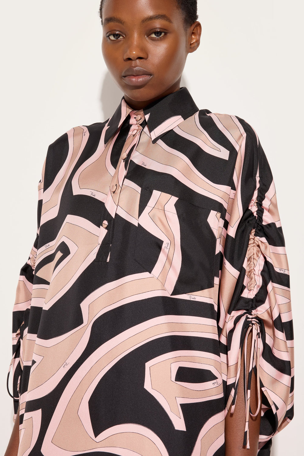 Labirinto Print Silk Kaftan
 WOMAN Pucci