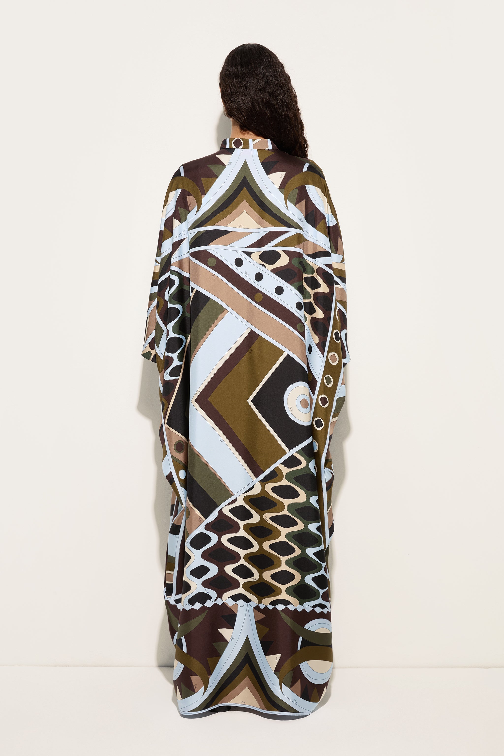 Vivara Print Silk Kaftan
 WOMAN Pucci