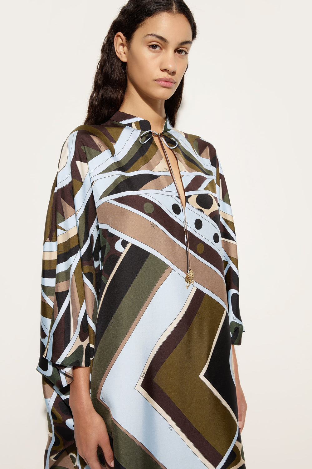 Vivara Print Silk Kaftan
 WOMAN Pucci