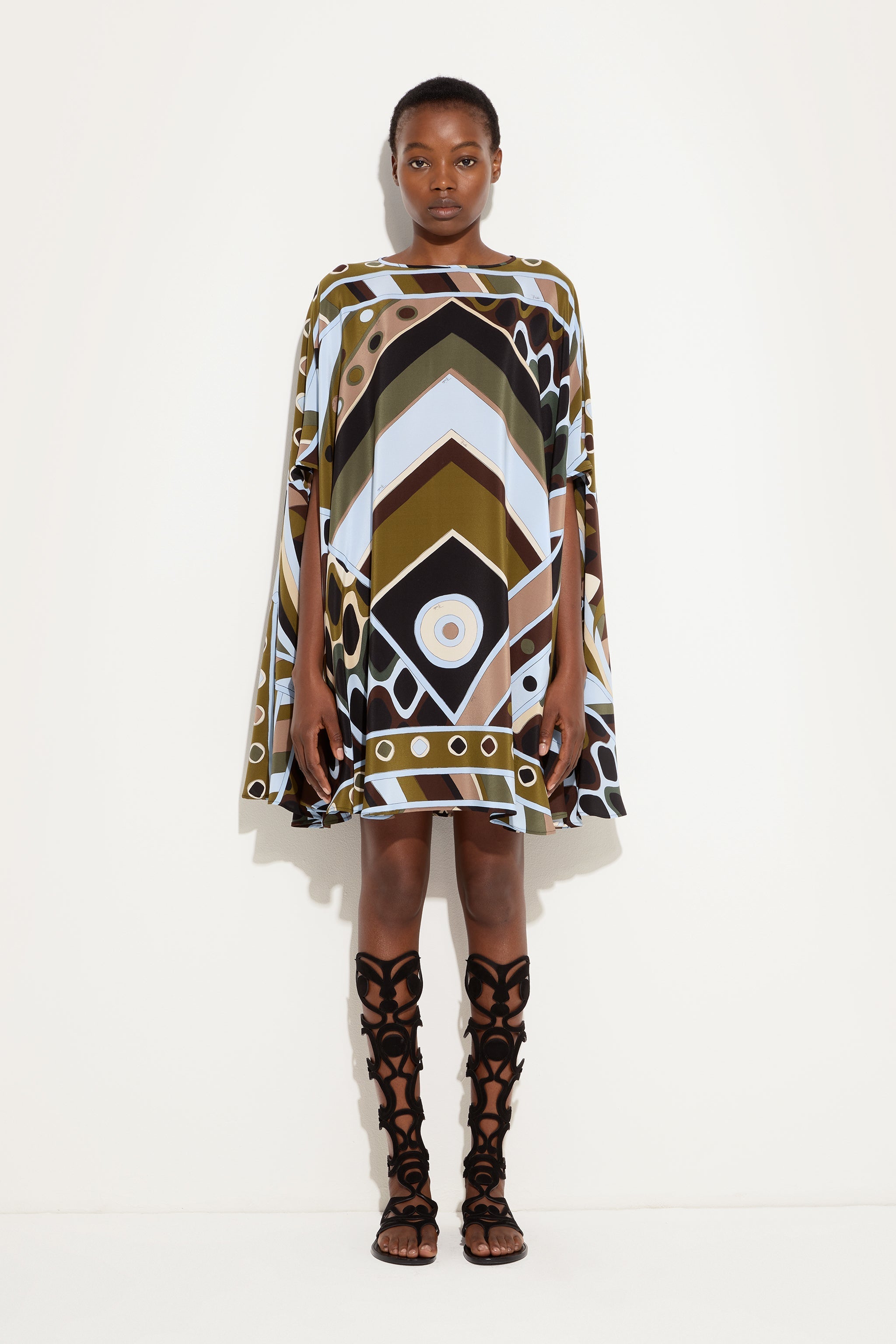 Vivara Print Silk Kaftan
 WOMAN Pucci