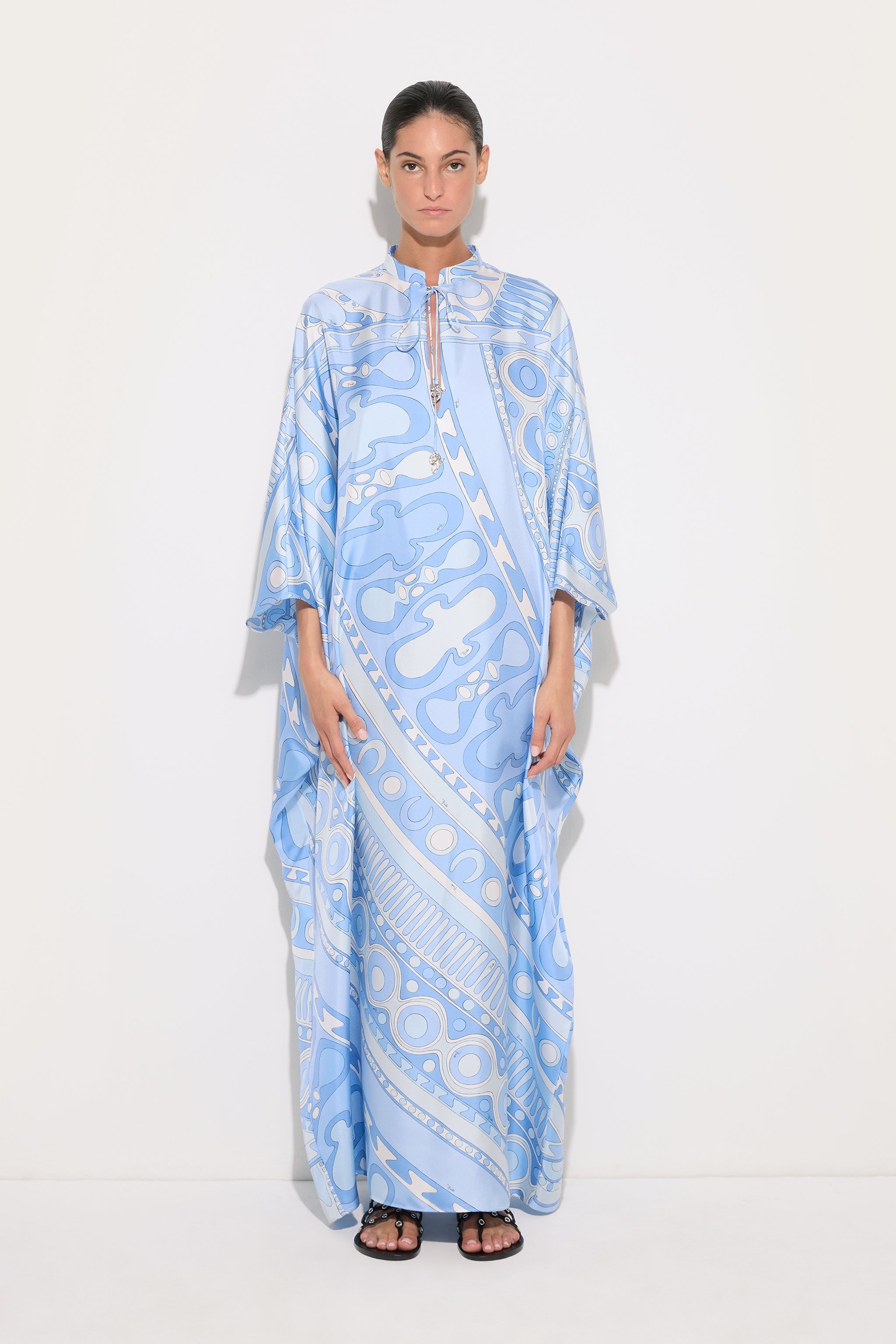 Soleil Print Silk Kaftan
 WOMAN Pucci