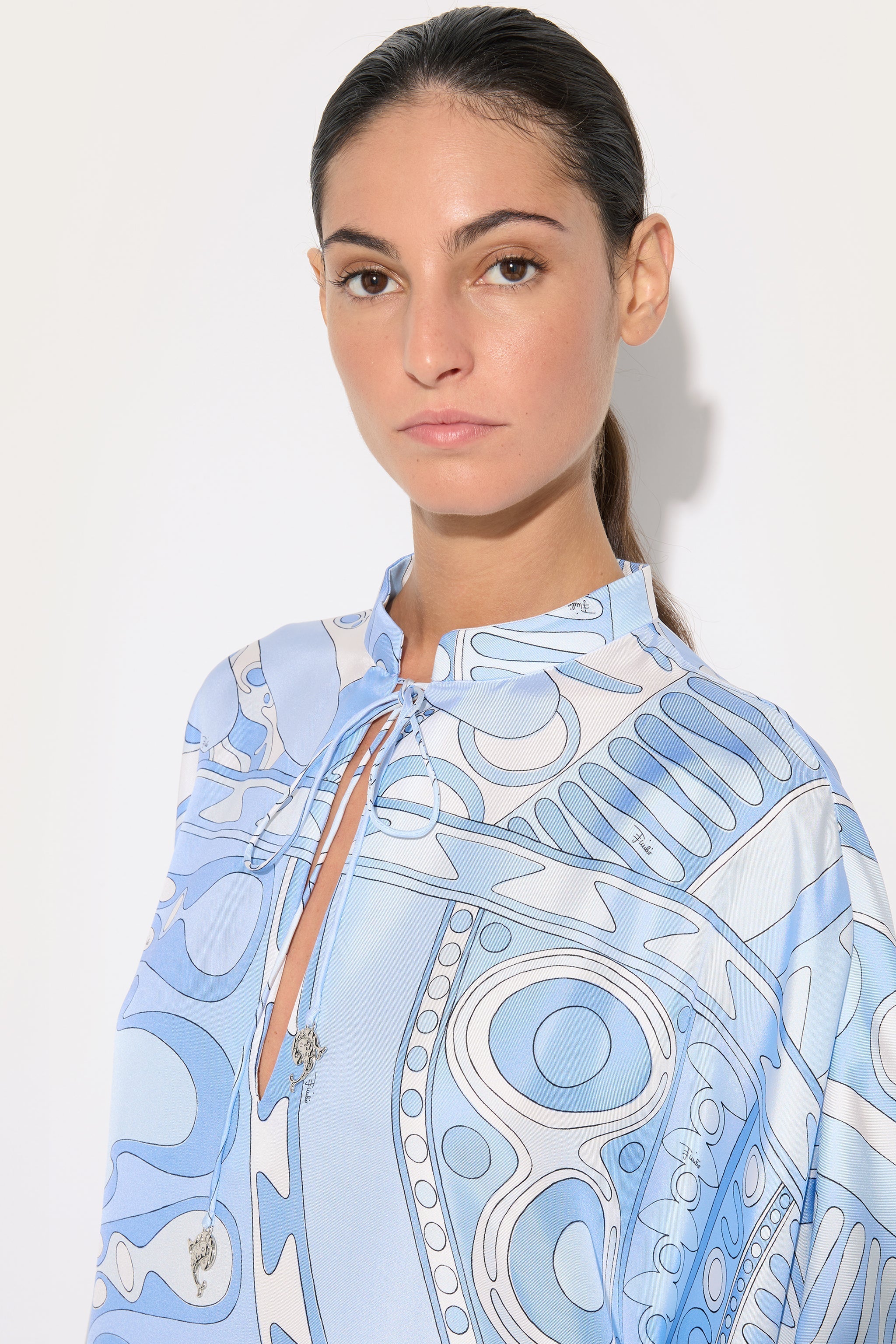 Soleil Print Silk Kaftan
 WOMAN Pucci