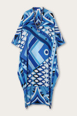 Vivara Print Long Kaftan with Embroidery
 WOMAN Pucci