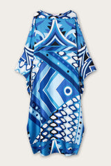 Vivara Print Long Silk Kaftan
 WOMAN Pucci