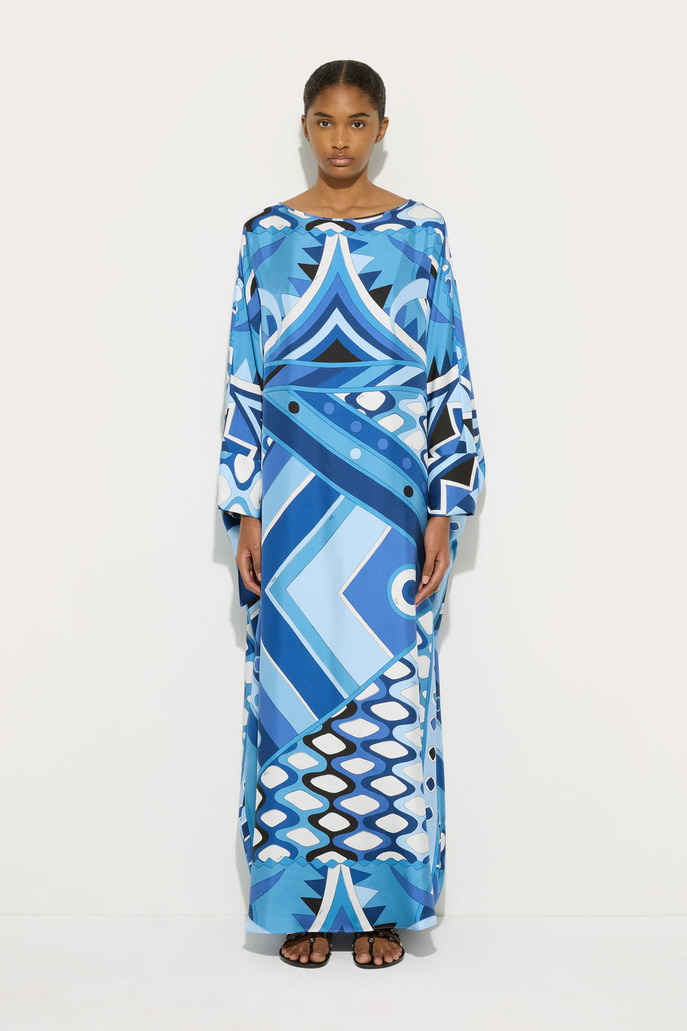 Vivara Print Long Silk Kaftan
 WOMAN Pucci