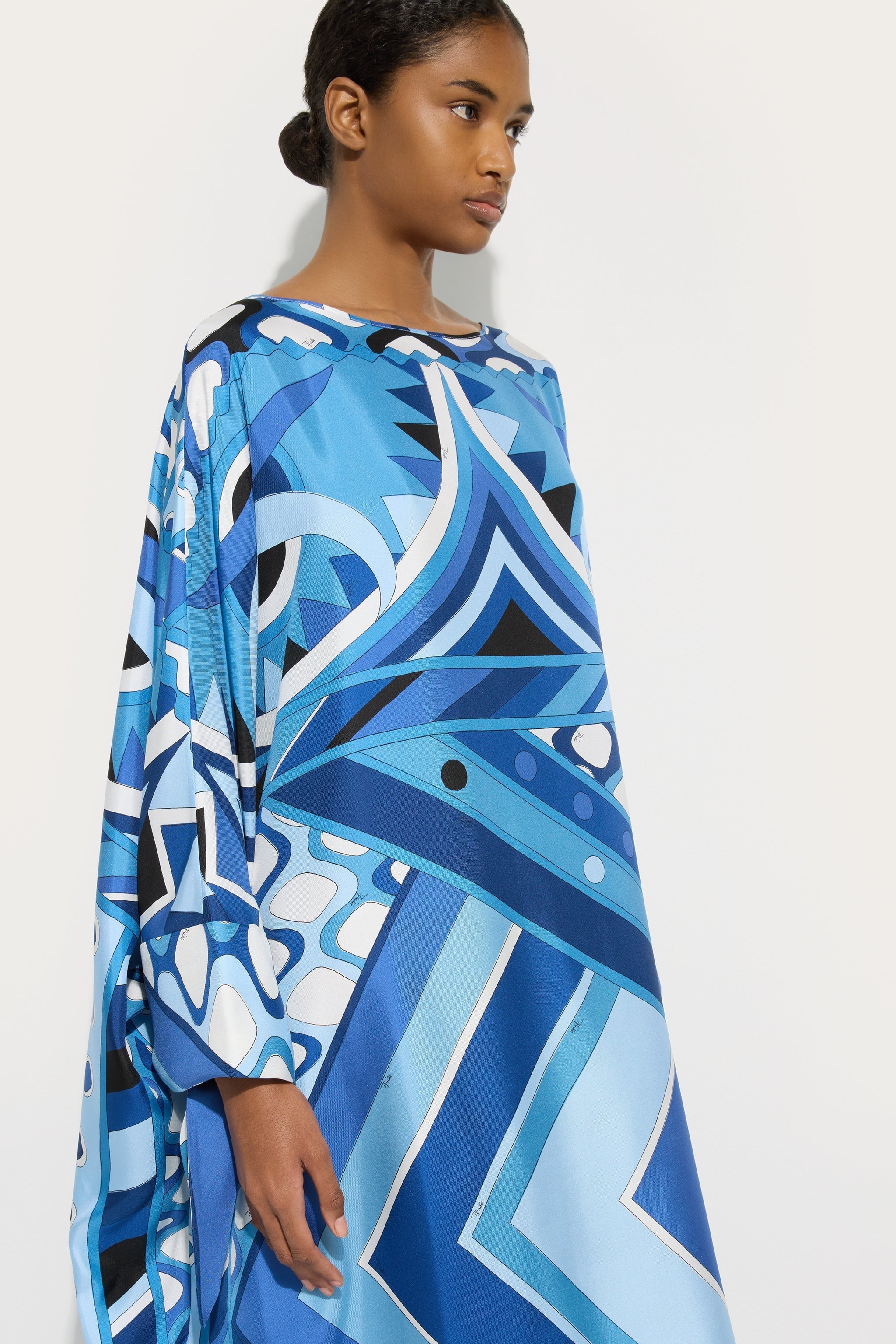 Vivara Print Long Silk Kaftan
 WOMAN Pucci