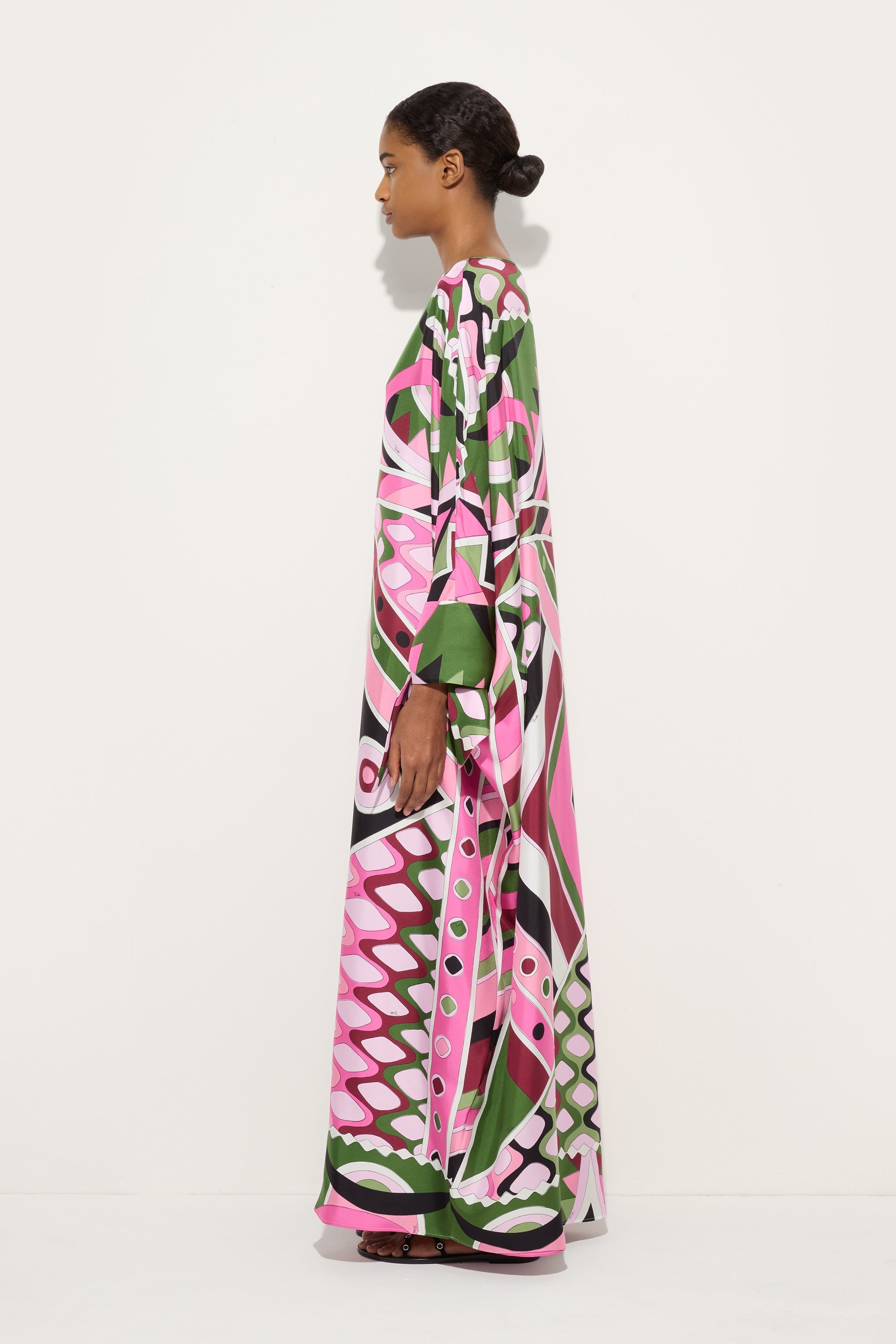 Vivara Print Long Silk Kaftan
 WOMAN Pucci