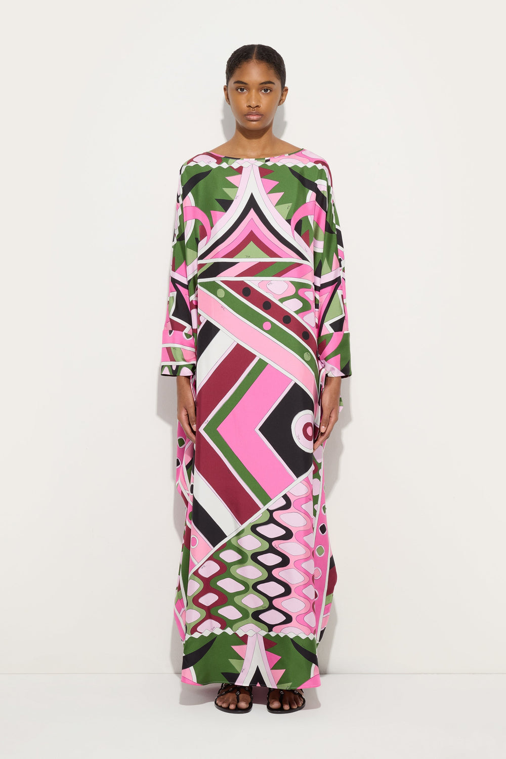 Vivara Print Long Silk Kaftan
 WOMAN Pucci