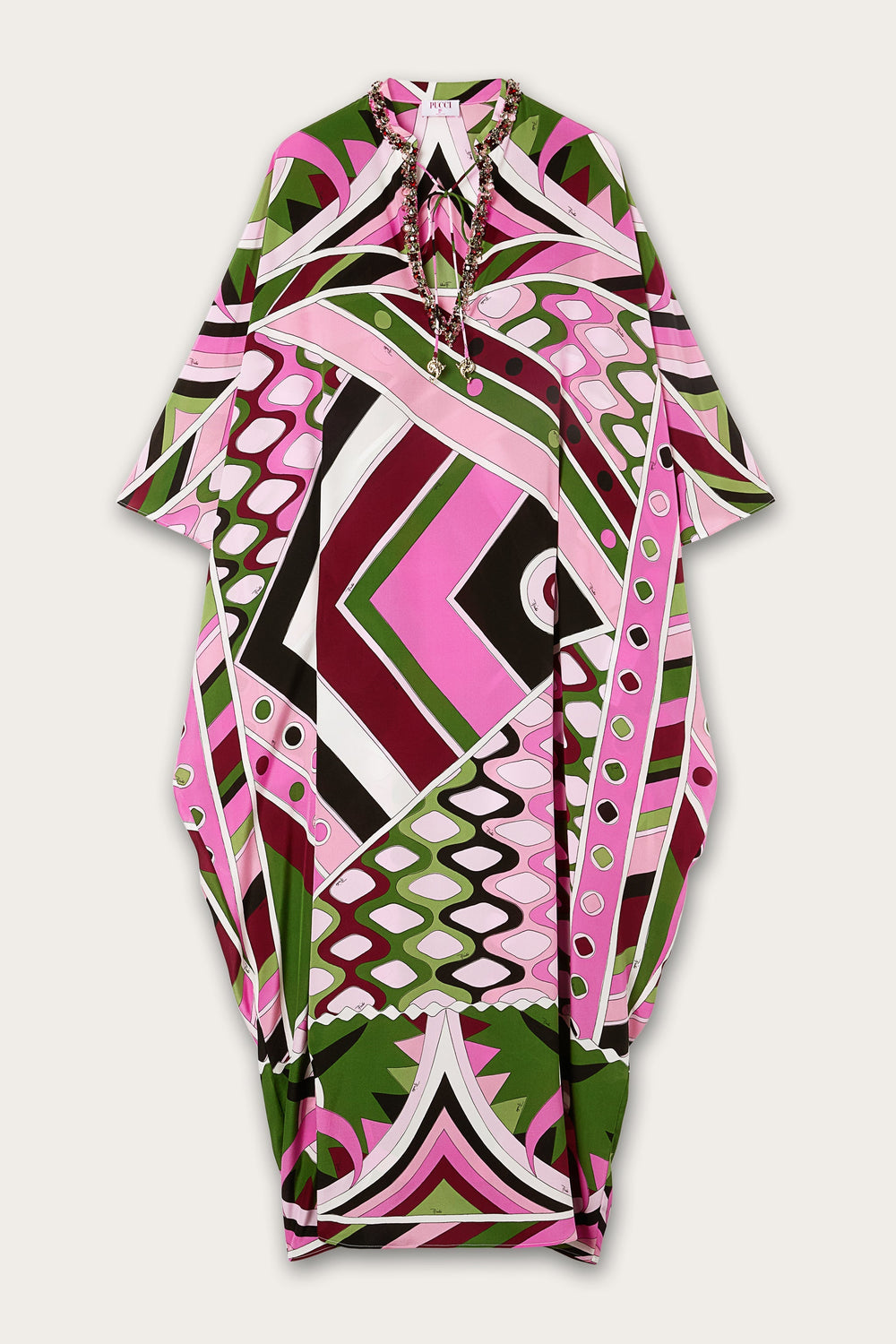 Vivara Print Long Kaftan with Embroidery
 WOMAN Pucci
