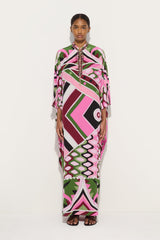 Vivara Print Long Kaftan with Embroidery
 WOMAN Pucci