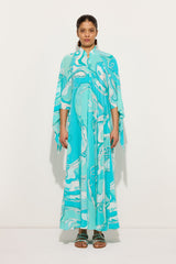 Orchidee Print Long Kaftan
 WOMAN Pucci
