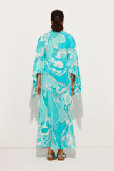 Orchidee Print Long Kaftan
 WOMAN Pucci