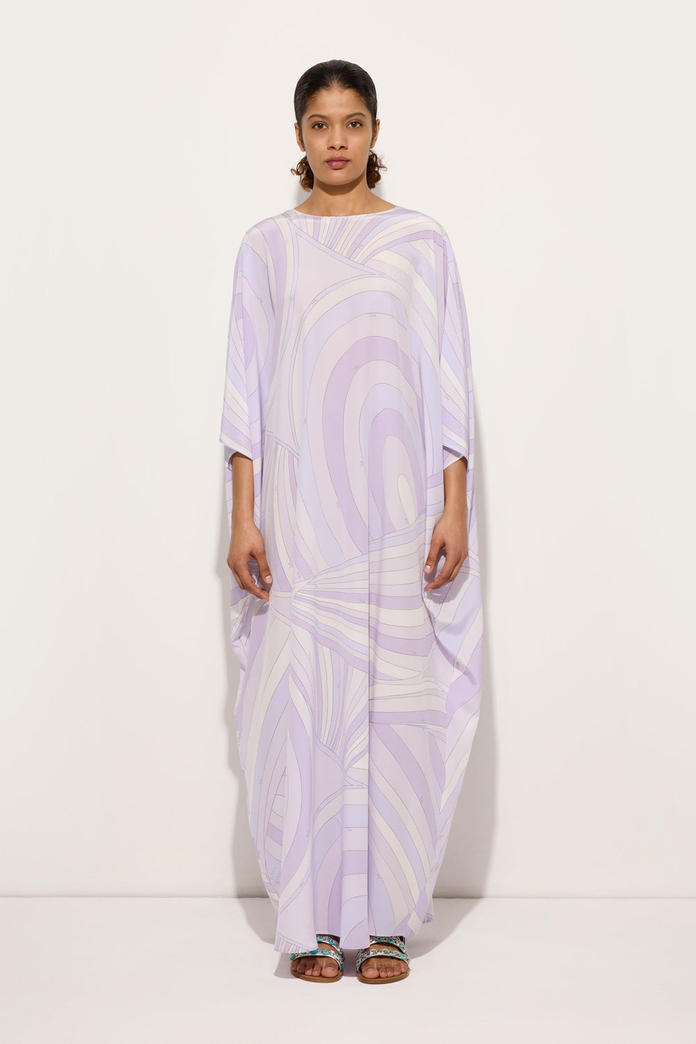 Iride Print Long Kaftan
 WOMAN Pucci