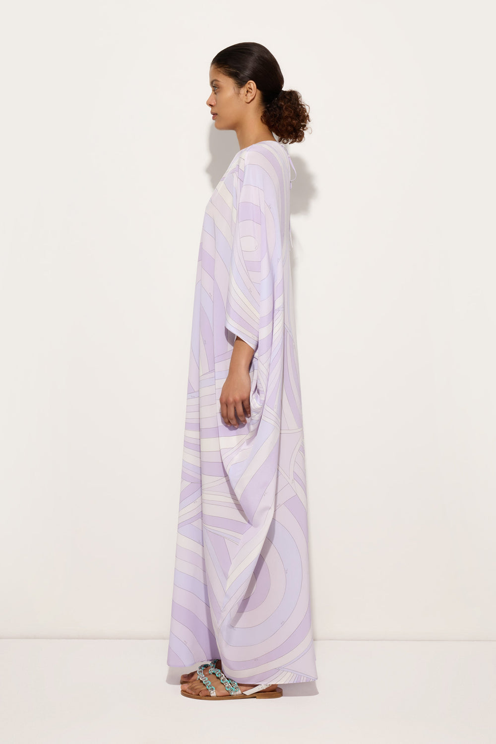 Iride Print Long Kaftan
 WOMAN Pucci