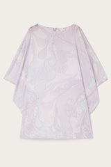 Orchidee Print Short Cotton Kaftan
 WOMAN Pucci