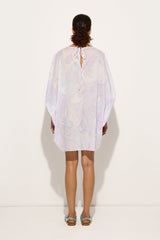 Orchidee Print Short Cotton Kaftan
 WOMAN Pucci