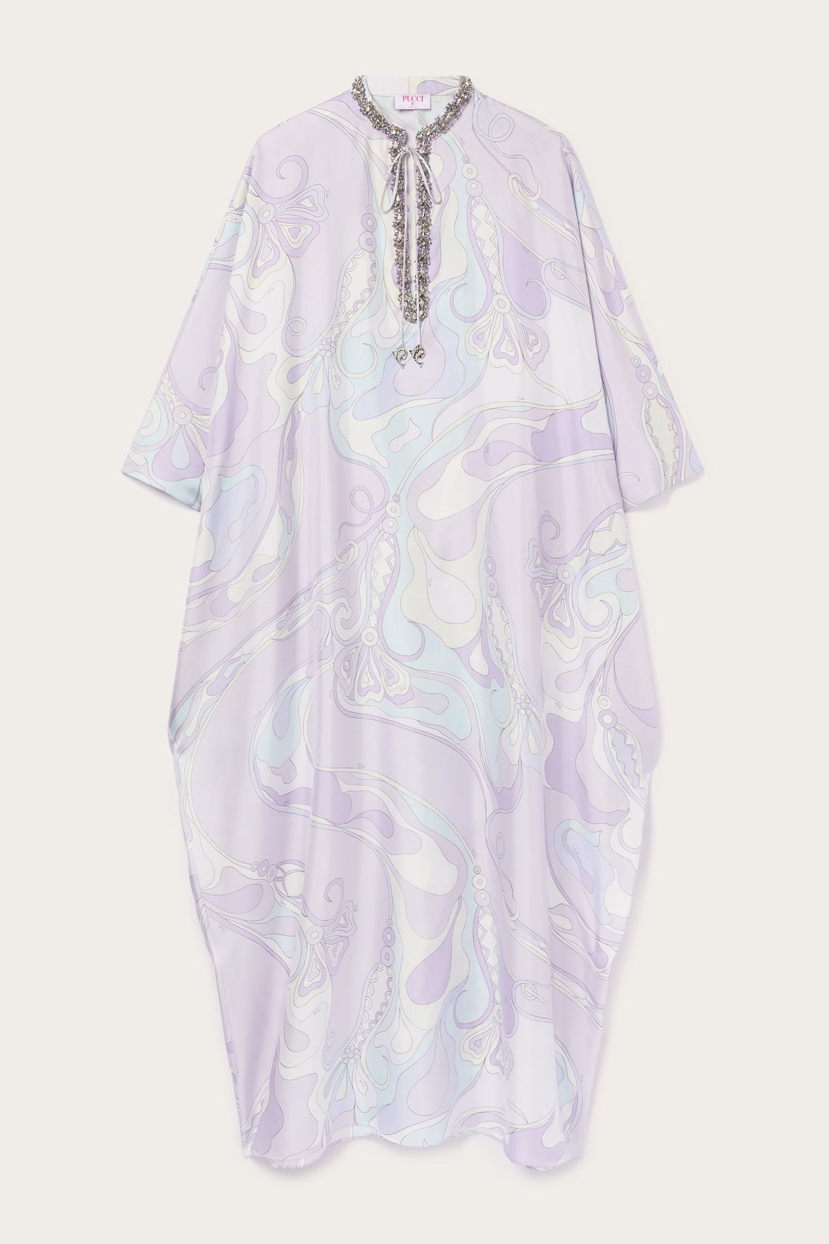 Orchidee Print Long Kaftan
 WOMAN Pucci