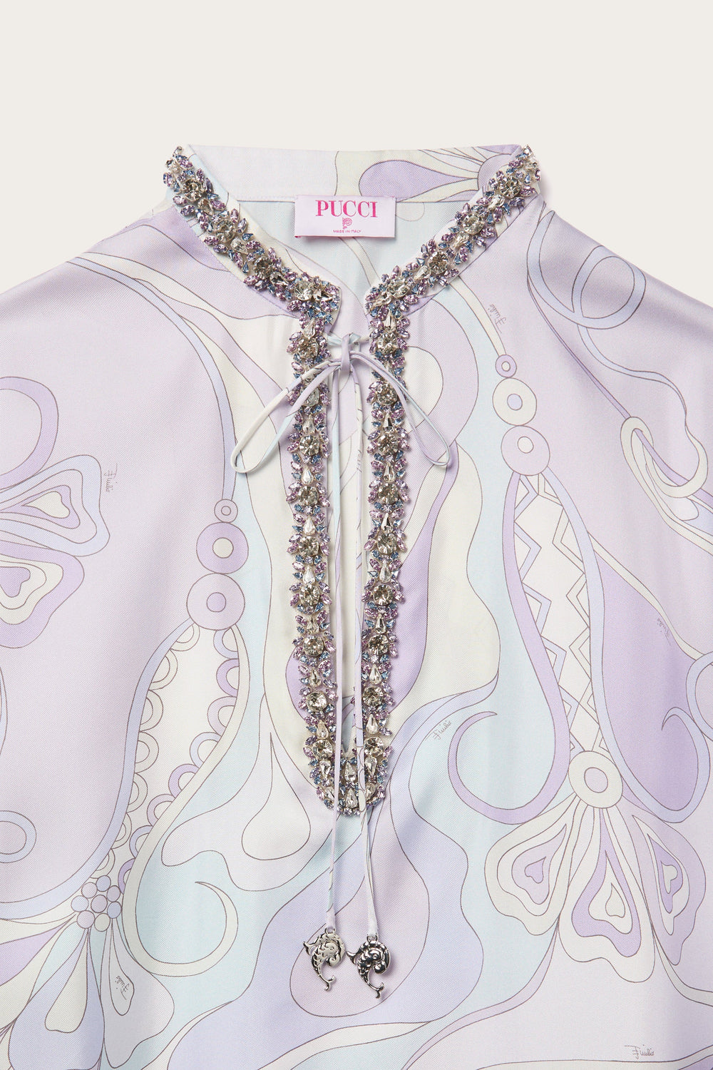 Orchidee Print Long Kaftan
 WOMAN Pucci