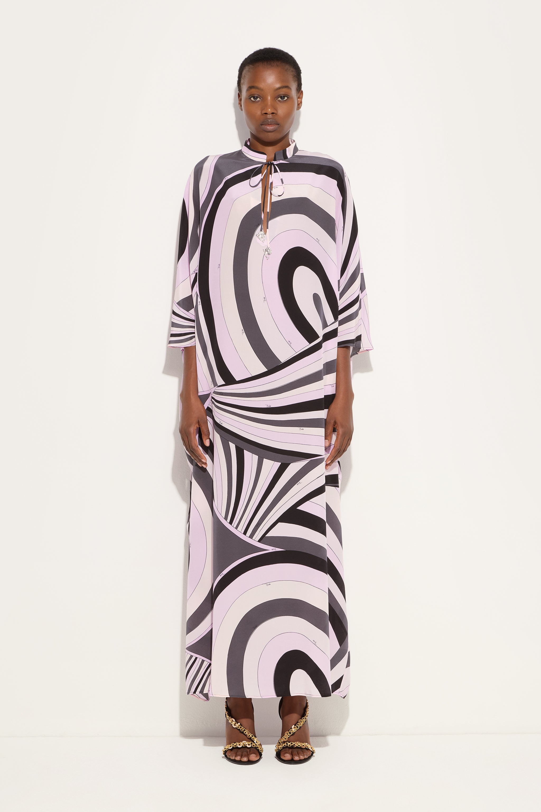 Iride Print Long Kaftan
 WOMAN Pucci