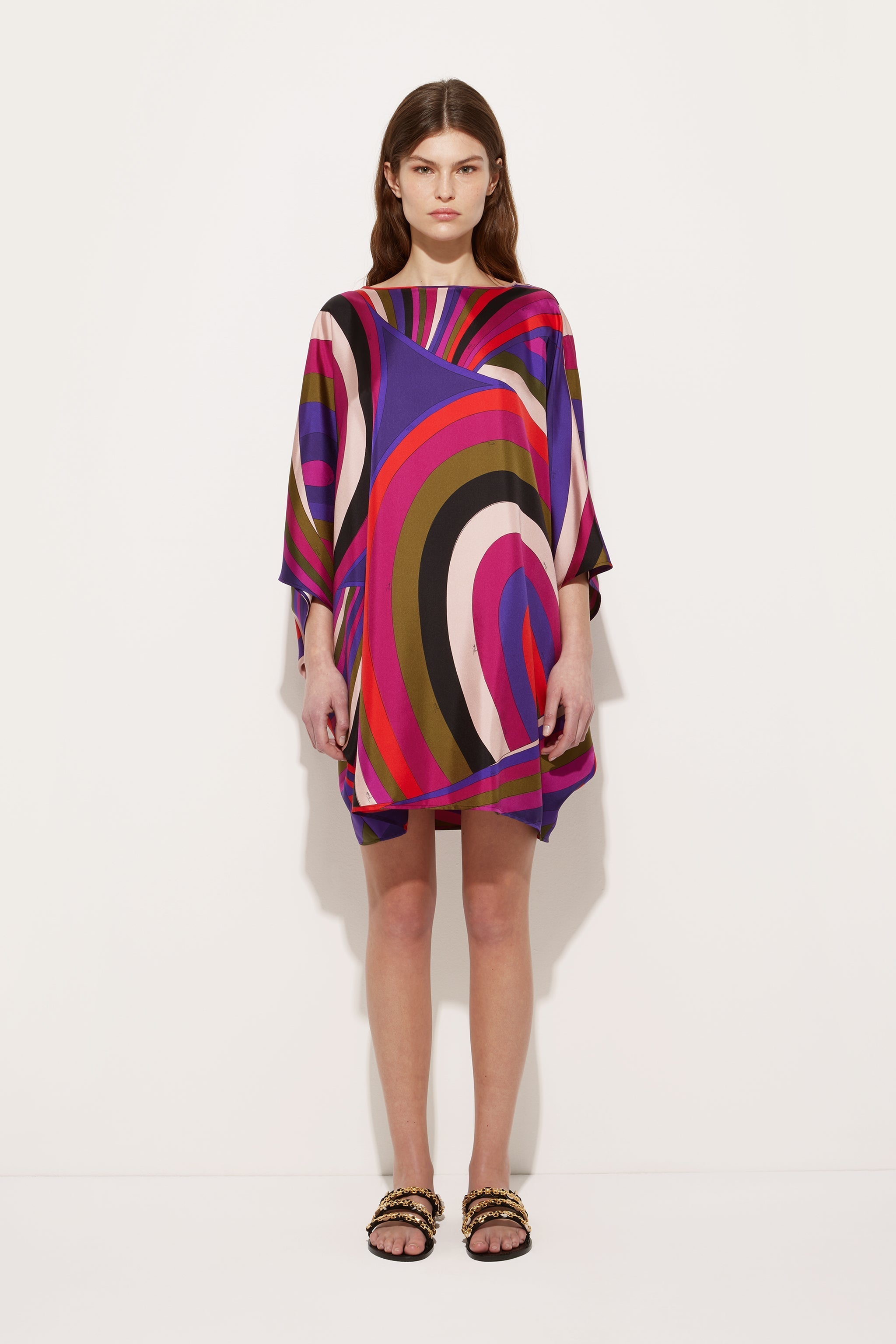Iride Print Short Kaftan
 WOMAN Pucci