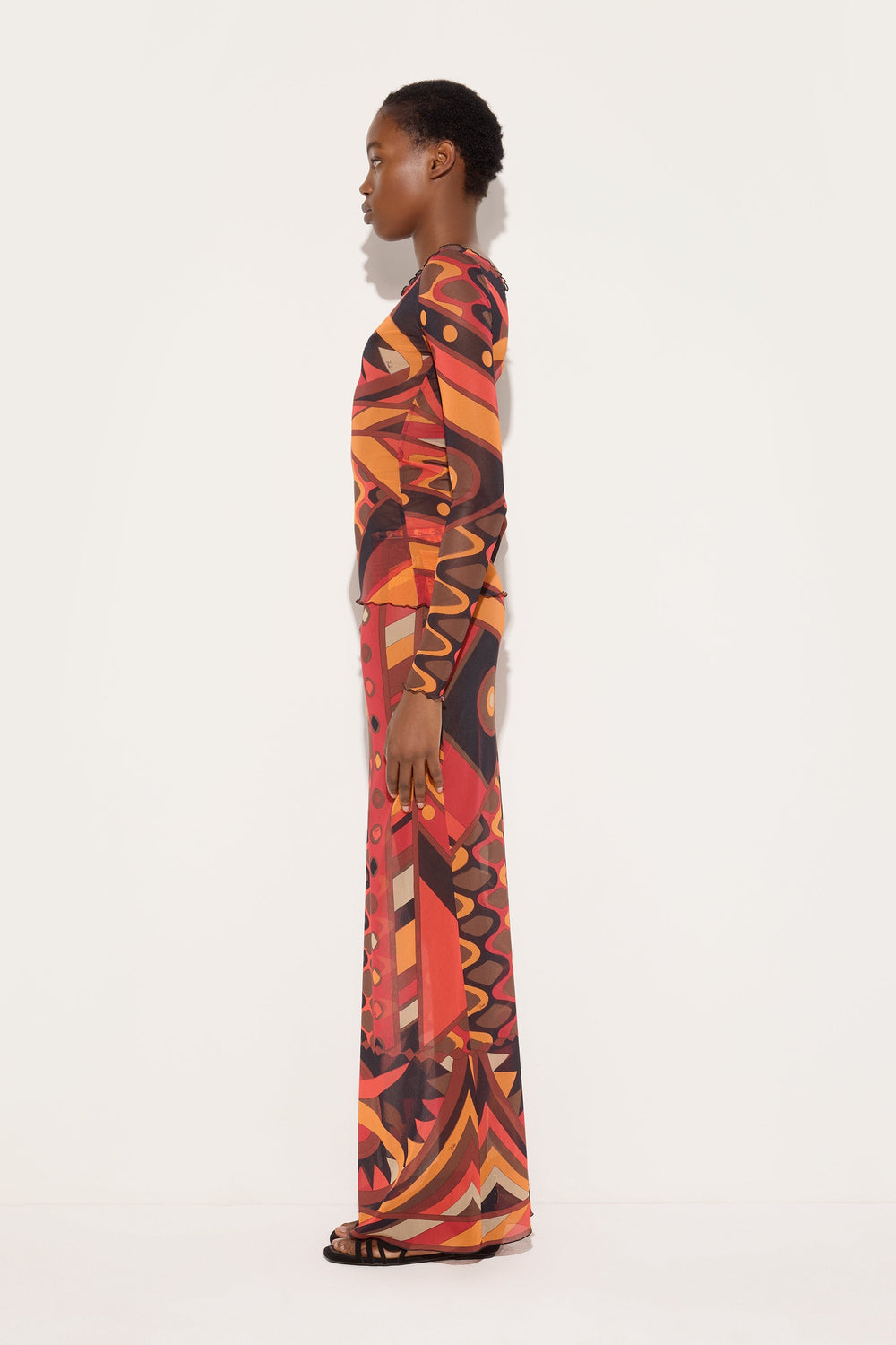 Vivara Print Tulle Top
 WOMAN Pucci