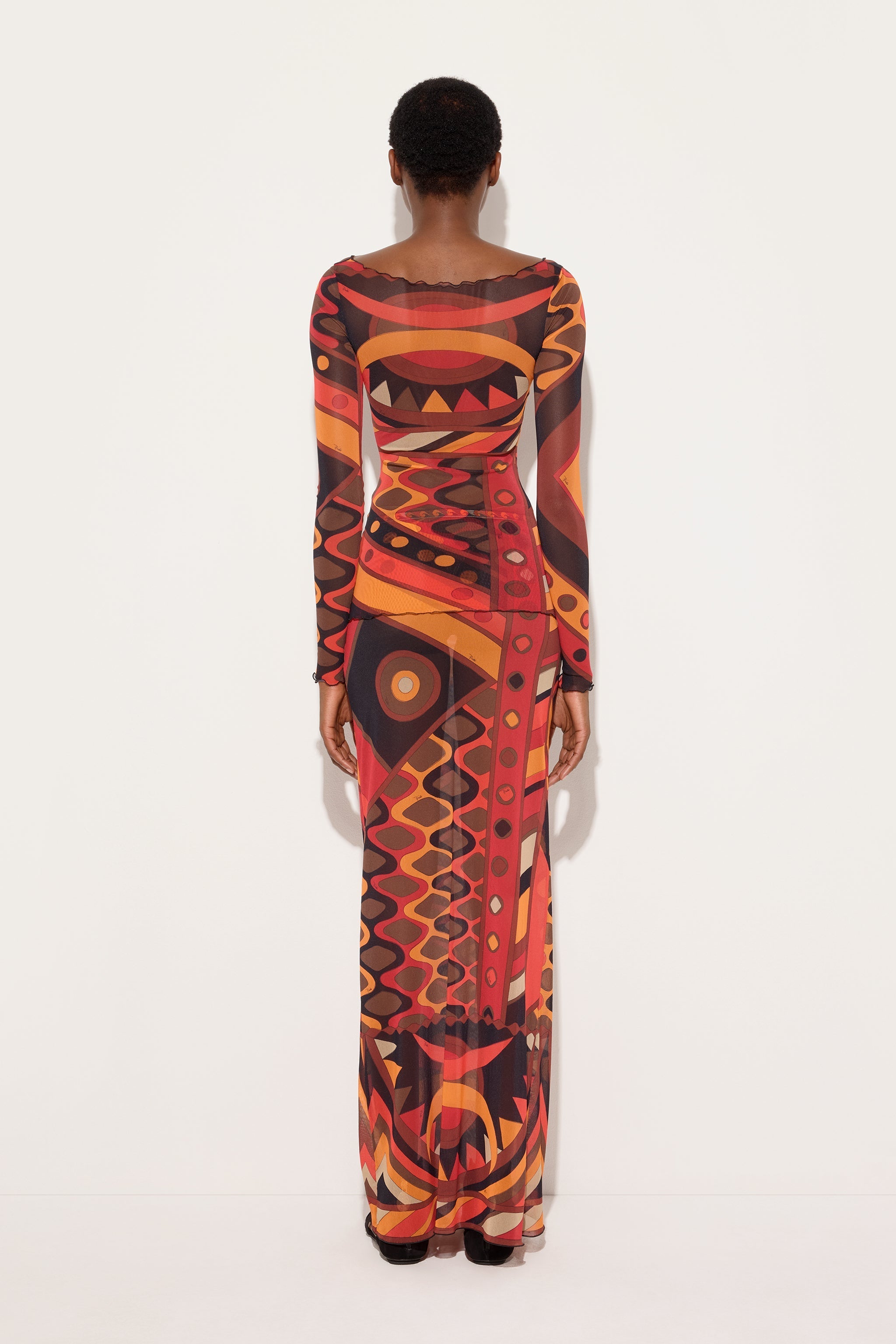 Vivara Print Tulle Top
 WOMAN Pucci