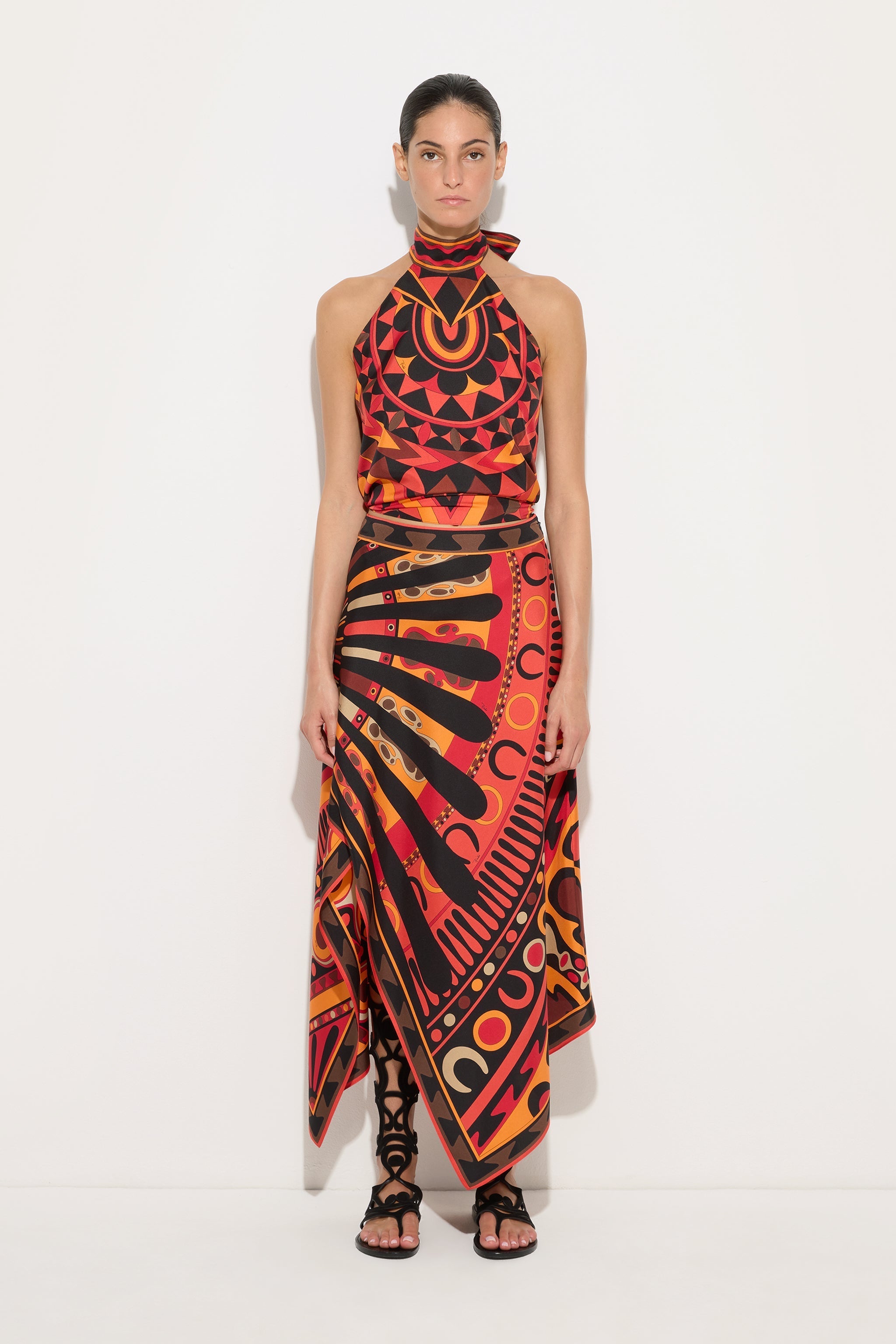 Manuba Print Silk Top
 WOMAN Pucci