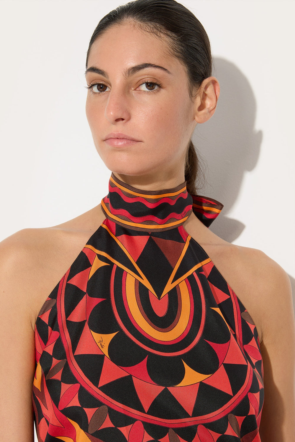 Manuba Print Silk Top
 WOMAN Pucci