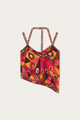 Occhi Print Silk Scarf Top
 WOMAN Pucci