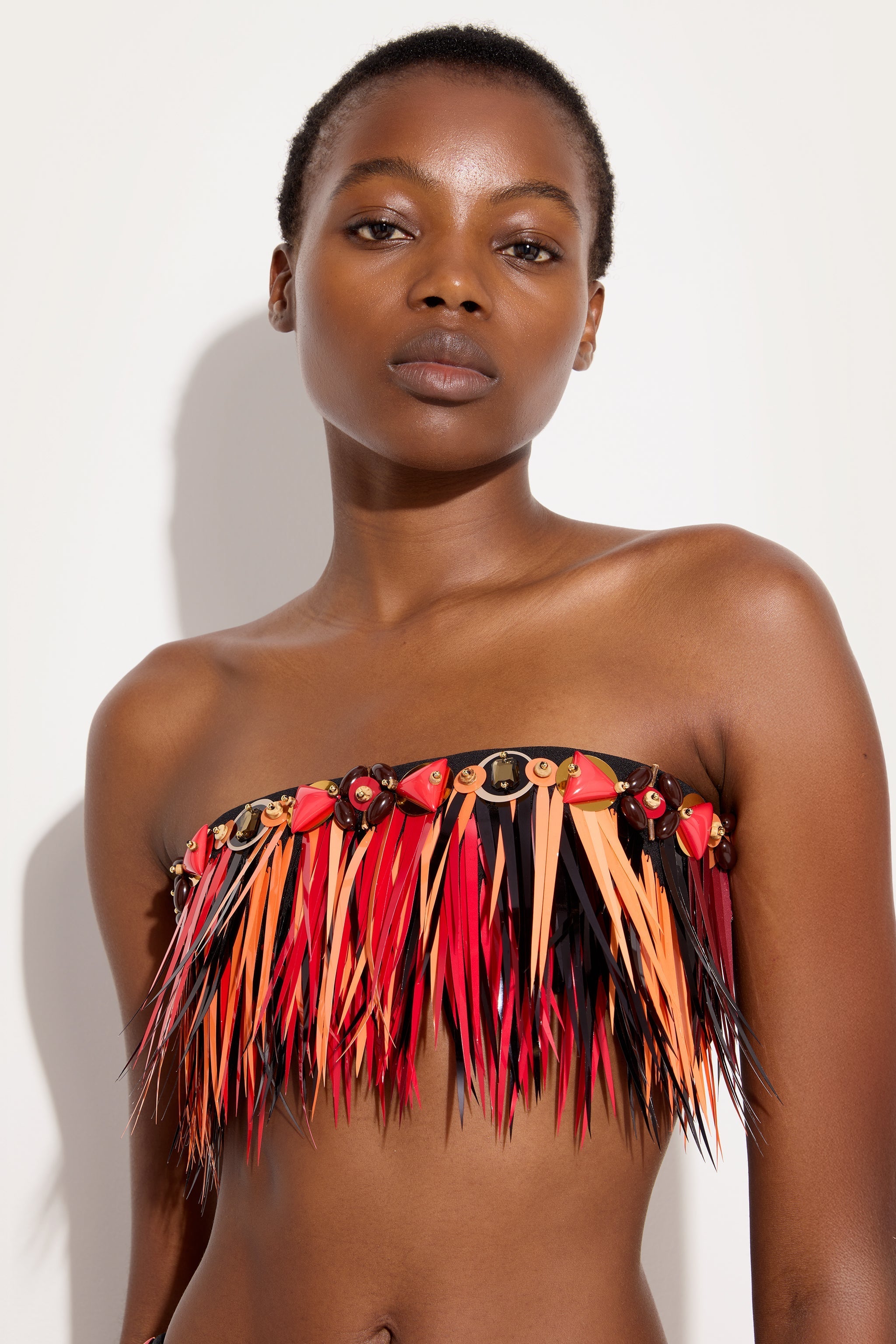 Embroidered Bandeau Top
 WOMAN Pucci