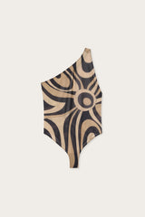 Marmo Print One-Shoulder Bodysuit
 WOMAN Pucci