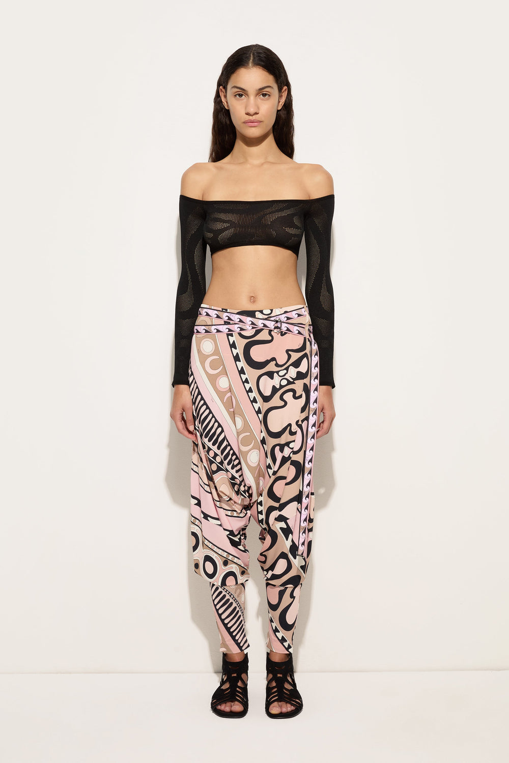 Cropped jacquard Marmo Top
 WOMAN Pucci