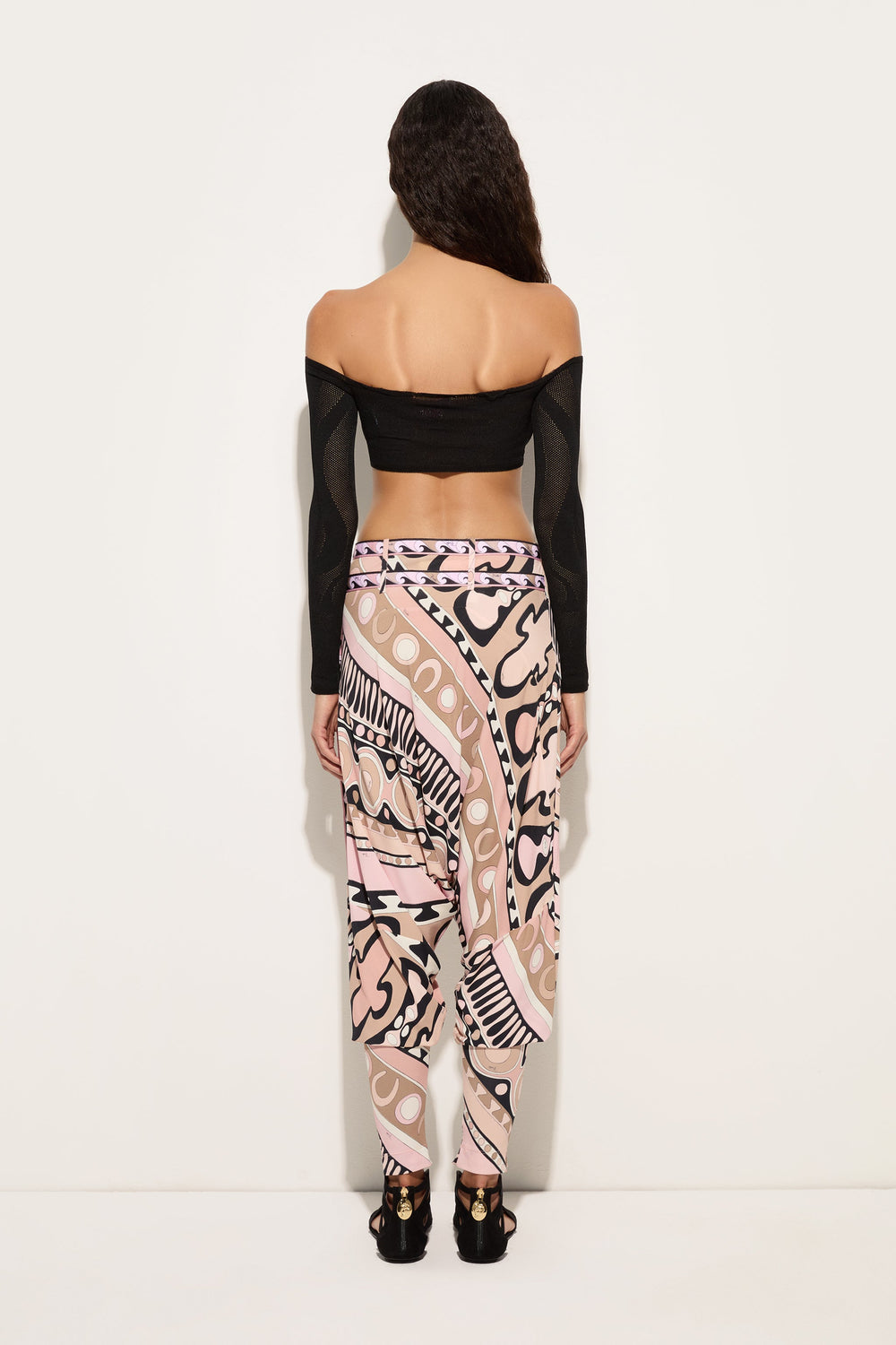 Cropped jacquard Marmo Top
 WOMAN Pucci