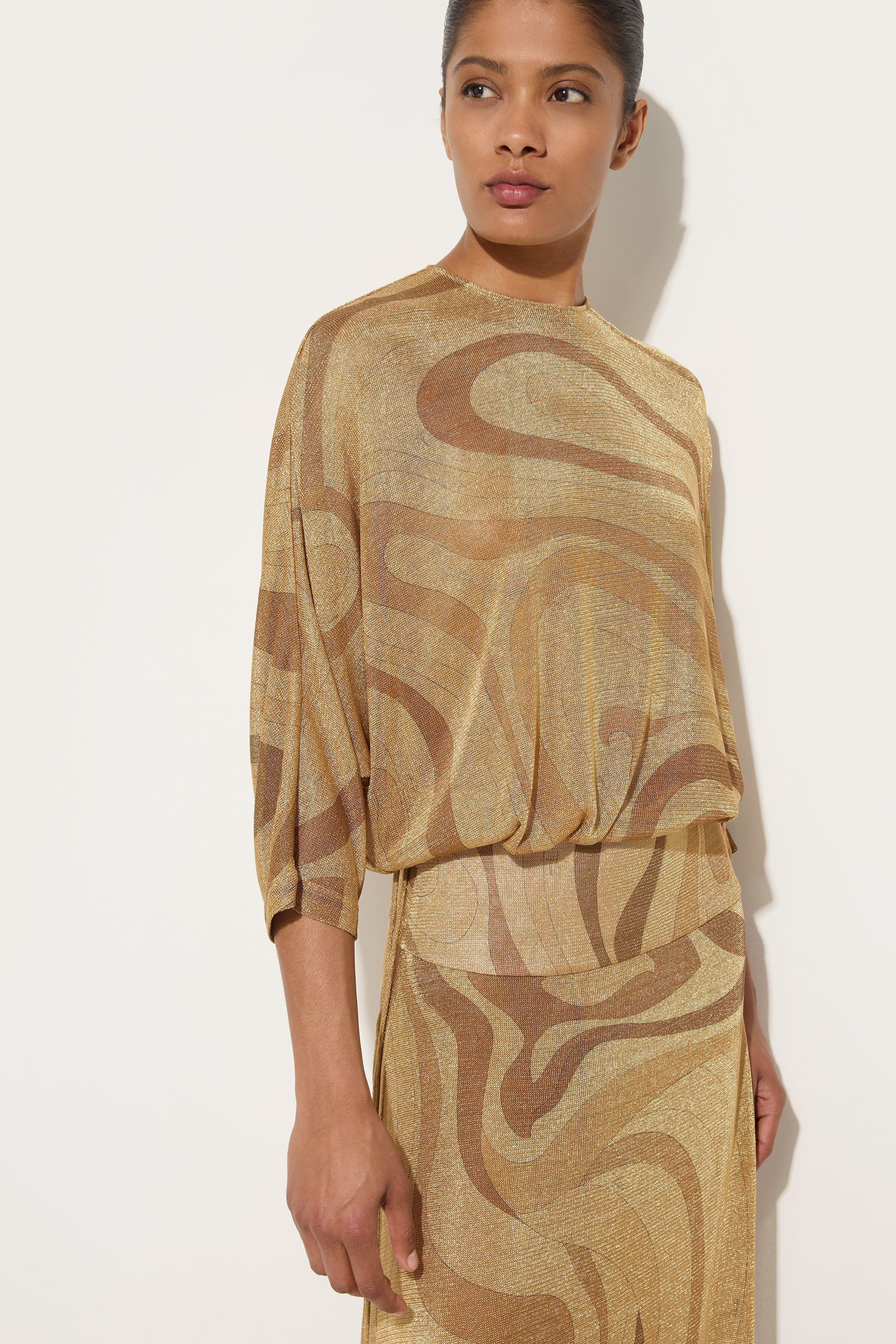 Lamè Top in Marmo
 WOMAN Pucci