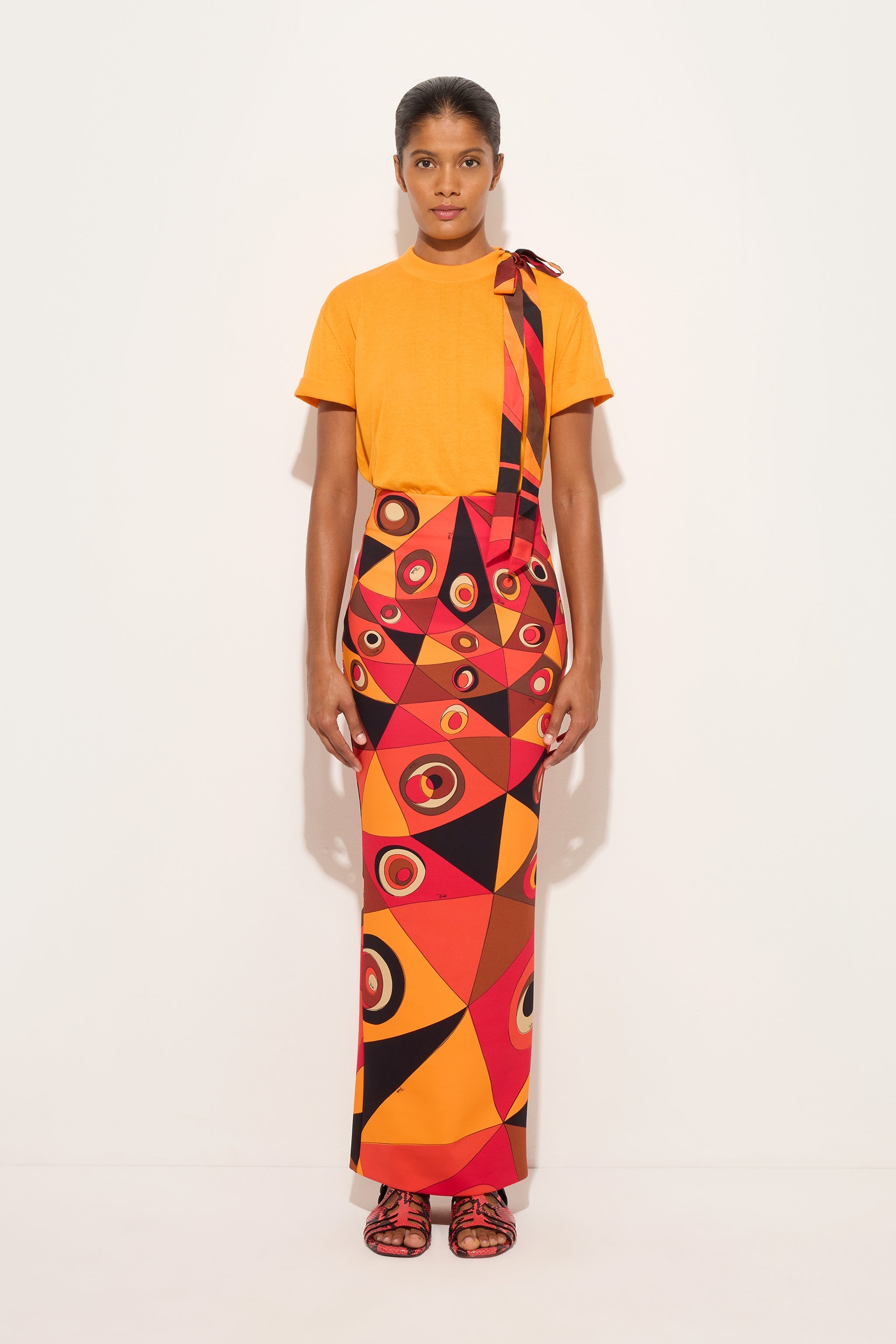T-shirt with Silk Detail
 WOMAN Pucci