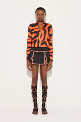 Labirinto Print Silk Shirt
 WOMAN Pucci